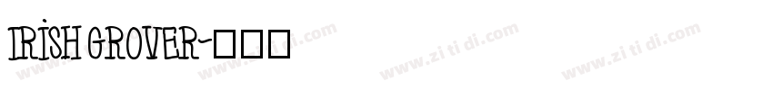 Irish Grover字体转换